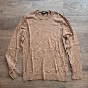 Theory Men's Brown Crewneck Sweater